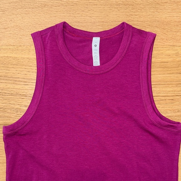 Lululemon classic fit cotton blend Sleeveless Magenta pink mini Dress size 4 - Picture 3 of 8